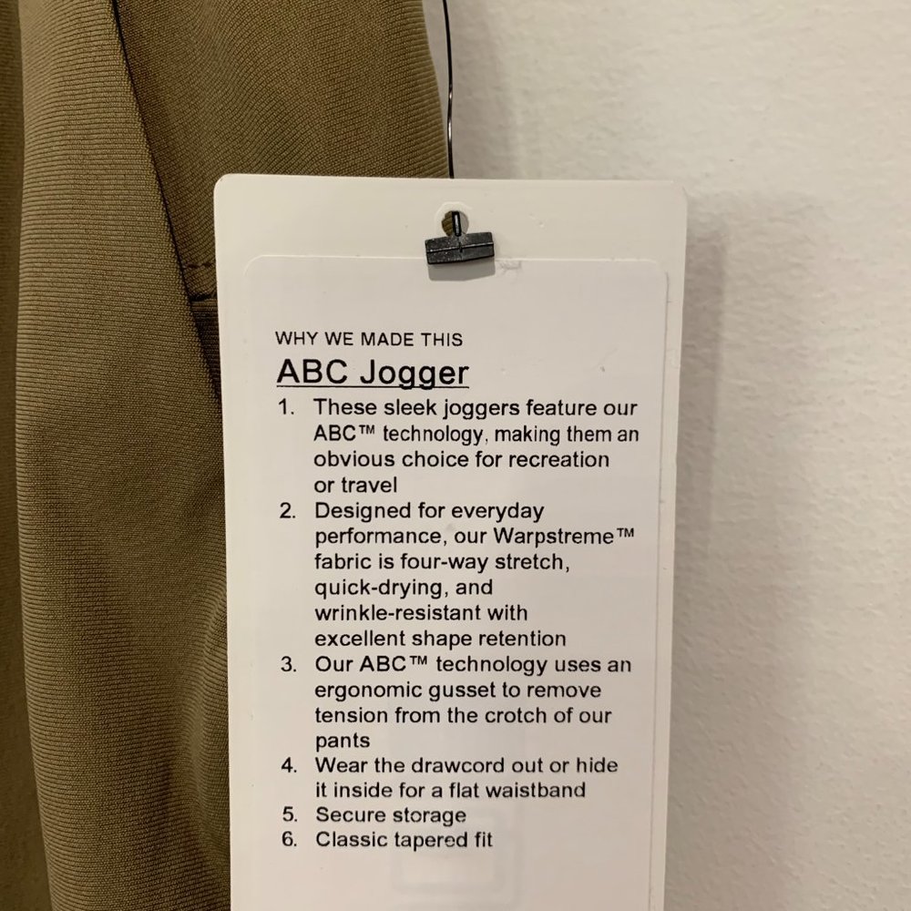 Lululemon ABC Jogger Warpstreme - Picture 6 of 7